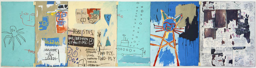 basquiat frogmen 6-panel 1983