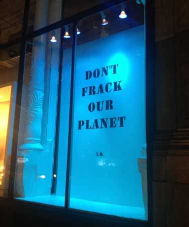 Art installation in the windows of ABC Carpet