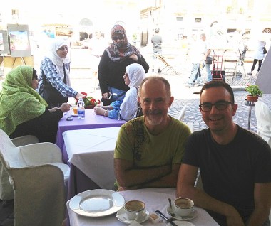 And then a bunch of us met again for breakfast in Piazza Navona before I headed off to the airport back to New York saying "Arrivederci, Roma!"