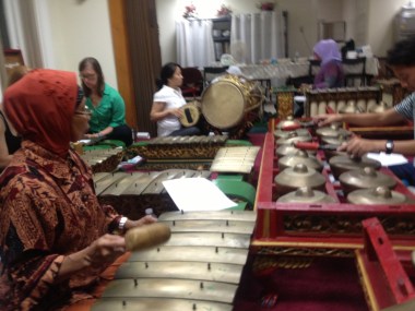 Wednesday night gamelan rehearsal