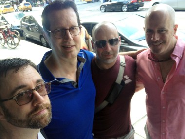 brunch in the West Village with Andy, Erick, Randall, and Paul