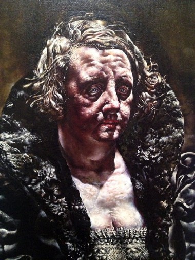 Some discoveries -- like this "Woman" by a painter unknown to me, Ivan le Lorraine Albright (above), and the slideshow by contemporary British artist Phil Collins (NOT the guy from Genesis)