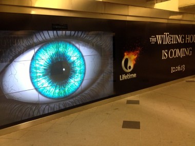 Andy pointed out that the giant eye on the billboard in the walkway at Columbus Circle follows you as you walk