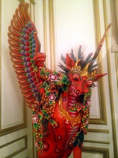 welcoming deity at the Indonesian Consulate
