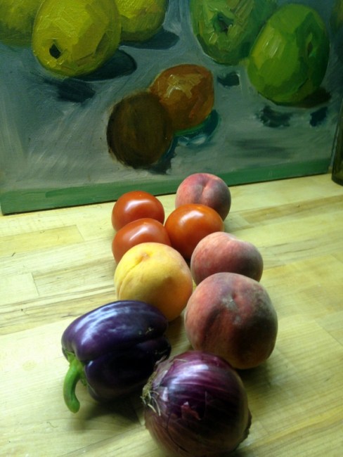 farmer's market veggie parade