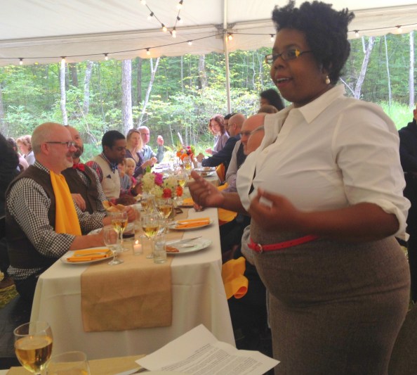 the reception (Tom's BFF Tanesha ruled)