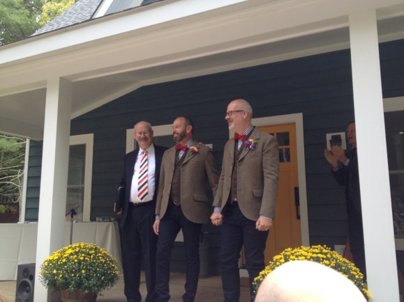 the wedding party (Ben's Uncle Art officiated)