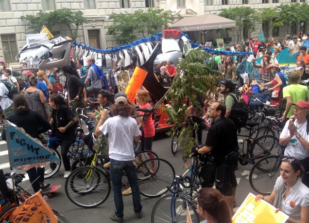 it was great to see the different ways people had of connecting the dots to climate change, including carbon emissions, gas-free transportation...