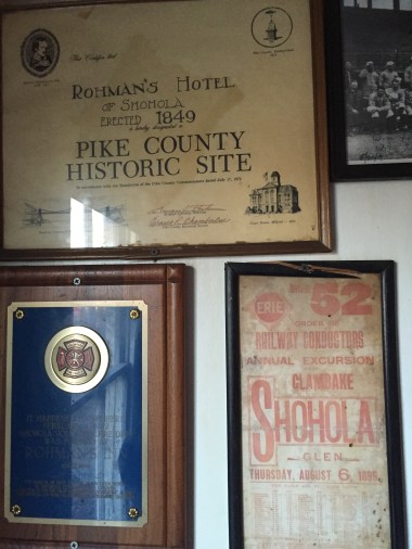 then we slipped across the border to Shohola, PA -- another world