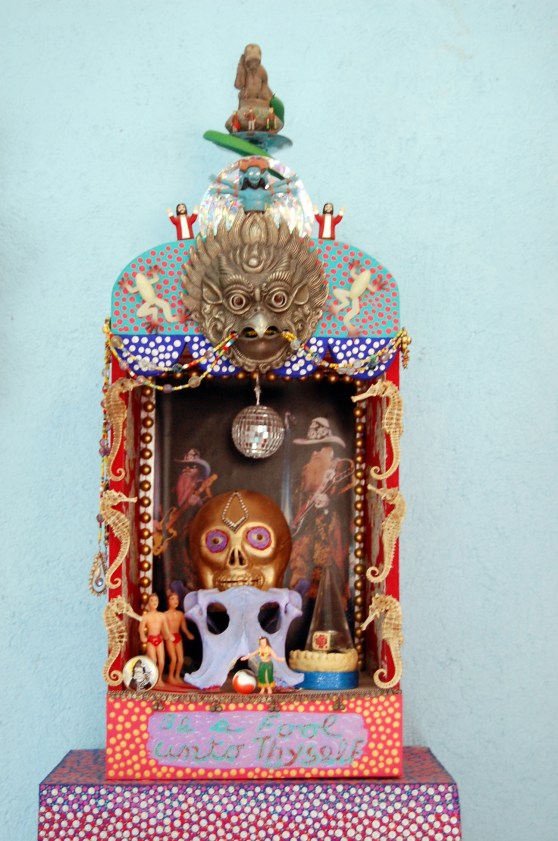 a smaller gallery displays older works such as "Be a Fool Unto Thyself"