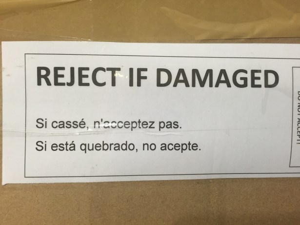 2-18 reject if damaged