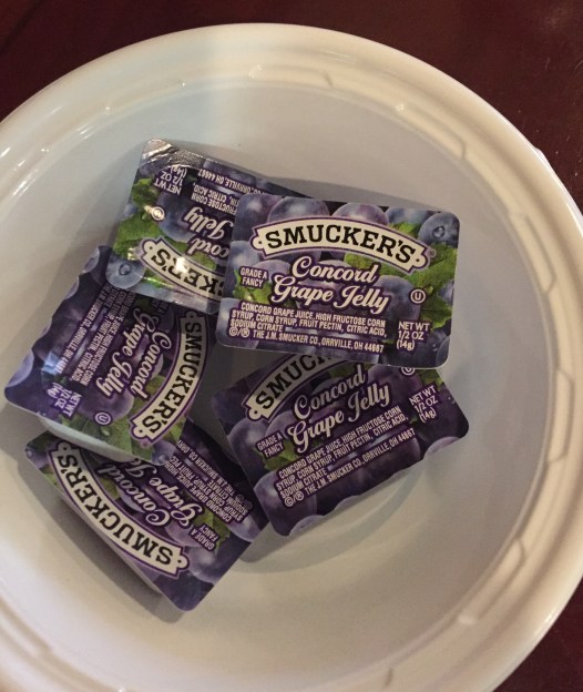 have you noticed that no one loves grape jelly? it's the choice always left over at breakfast in diners everywhere