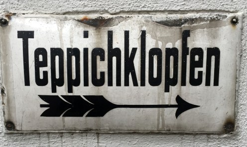 the place to beat your rug (German apartment buildings are very picky about such things)