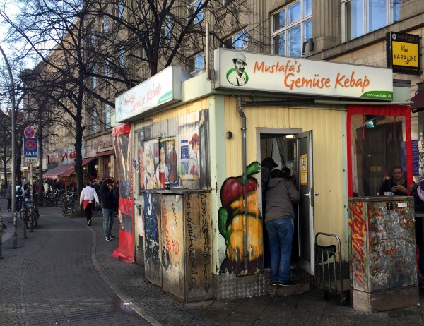on Mehringdamm, the line snakes down the block all day and night for Mustafa's