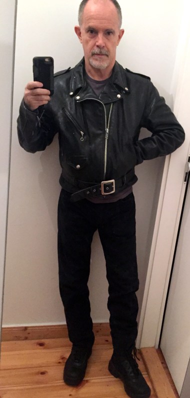 4-5 black leather don