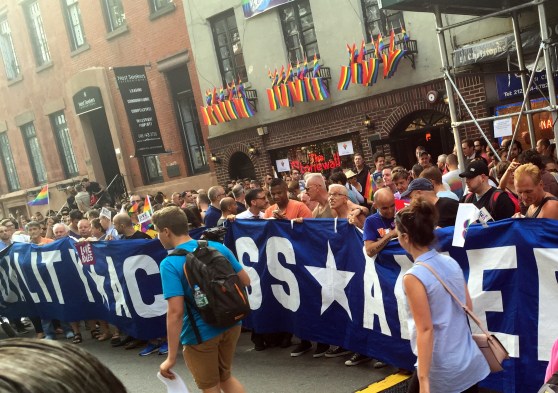 The Supreme Court ruling on marriage equality mandated showing up at the Stonewall for the inevitable "spontaneous" community celebration.