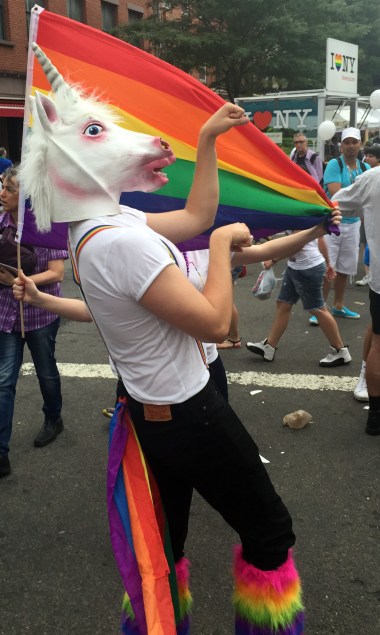 I skipped the march but hung out in the Village at the street fair. 
