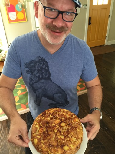 Sunday morning Ben whipped up a triumphant tortilla espaniola