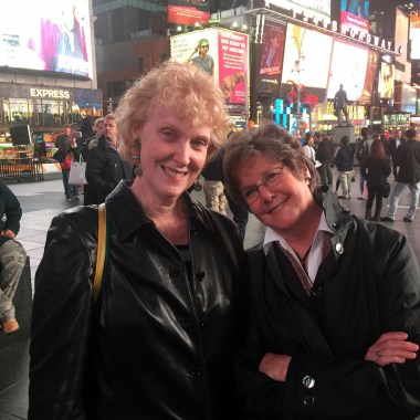 10-20 old friends in times square