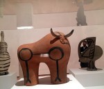 11-4 vallauris ceramics vase bull&nbsp;owl