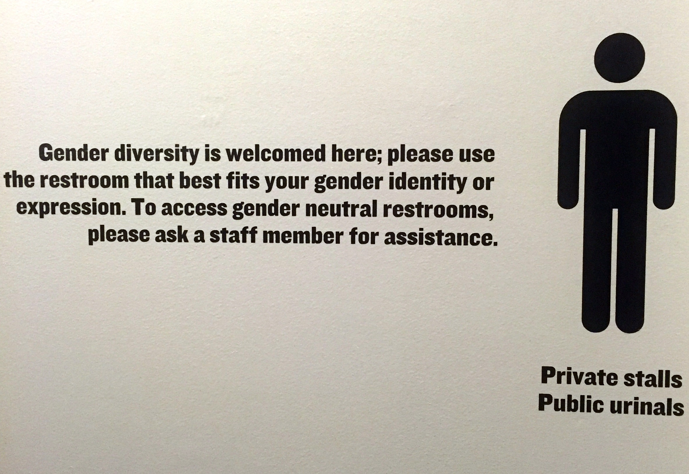 gender neutral bathroom